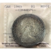 Image 1 : Silver $1 1965 Type 5 ICCS MS64 