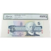 Image 1 : BC-56aS 1986 $5 SPECIMEN Legacy Choice AU58 PPQ Crow-Bouey SN:ENA0000000 0594