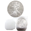 Image 1 : 19x 1oz USA 1990-2024 Mixed Date .999 Fine Silver Eagles in Plastic Coin Tube. 19pcs (Tax Exempt)