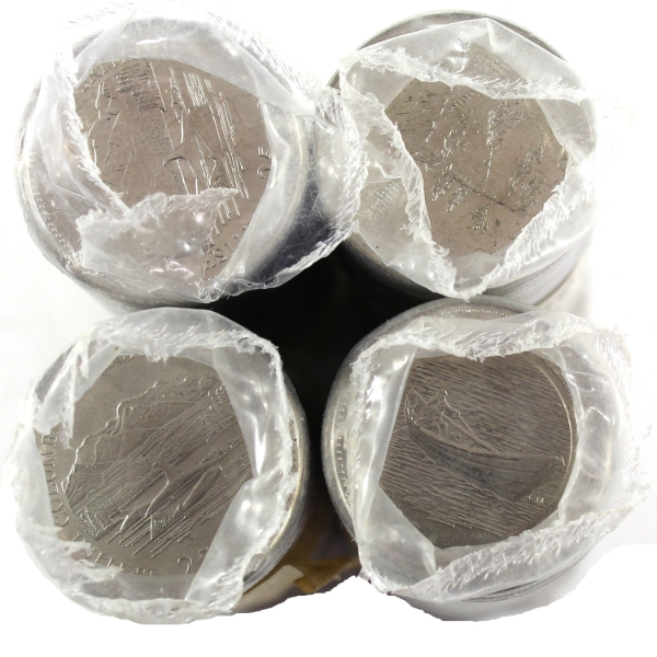 1992 25-cent Provincial Quarter Rolls of 40pcs. 4 Rolls.