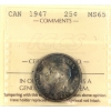 Image 1 : 25-cent 1947 ICCS MS65