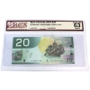 Image 1 : RADAR BC-64a-i-N1-iii 2004 $20 3 Digit RADAR BCS CUNC63 Original Jenkins-Dodge SN: ALY8578758