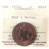 Image 1 : 1-cent 1900H ICCS MS64 Red & Brown