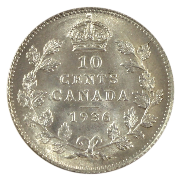 10-cent 1936 ICCS MS64