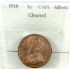 Image 1 : 1-cent 1918 Prestige MS64 (Cleaned)