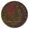 Image 2 : CH-LC-48A3 1812 Half Penny Tiffin Original Token, Brass