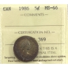 Image 1 : 5-cent 1986 ICCS MS66