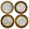 Image 1 : Lot of 4x $10 Limited Edition Casino Gaming Tokens. (Tax Exempt)