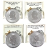 Image 2 : Group Lot of 2023-2025 Tribute: W Mint Mark Fine Silver Coins. 4pcs. (Tax Exempt)