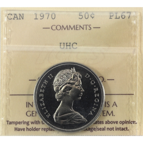 50-cent 1970 ICCS PL67 Ultra Heavy Cameo