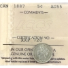 Image 1 : 5-cent 1887 ICCS AU55