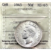 Image 1 : 50-cent 1945 ICCS MS63