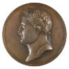 Image 1 : France 1811 Baptism of the King of Rome Bronze Medal, Restrike 1880-1898, 68mm