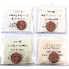 Image 2 : 1-cent 1965 Type 1 (SB P5), Type 2 (SB B5), Type 3 (LB B5) & Type 4 (LB P5) ICCS MS65 Red. 4pcs.
