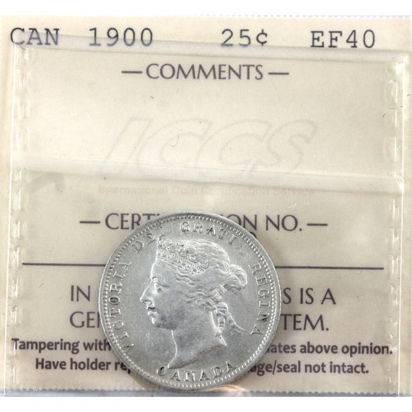 25-cent 1900 ICCS EF40