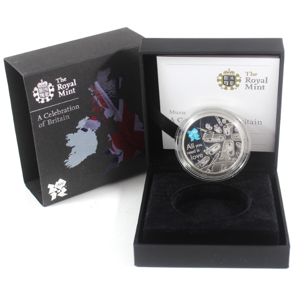 Great Britain Silver 2010 £5 Celebration of Britain- Courage 28.28g .925 Sterling Silver Coin