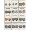 Image 7 : Estate lot; Ancient and Roman Assortment of Coins in Vintage Style Holders and Hard Cover Album