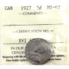5-cent 1927 ICCS MS62