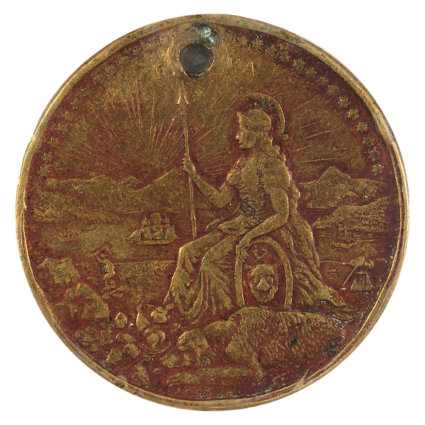 California 1894 California Midwinter Exposition Medal 17.3g-Brass, 33mm.