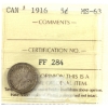 Image 1 : 5-cent 1916 ICCS MS63