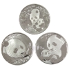 3x 30g China 2018, 2019 & 2024 10Y Panda .999 Fine Silver Rounds. 3pcs (Tax Exempt)