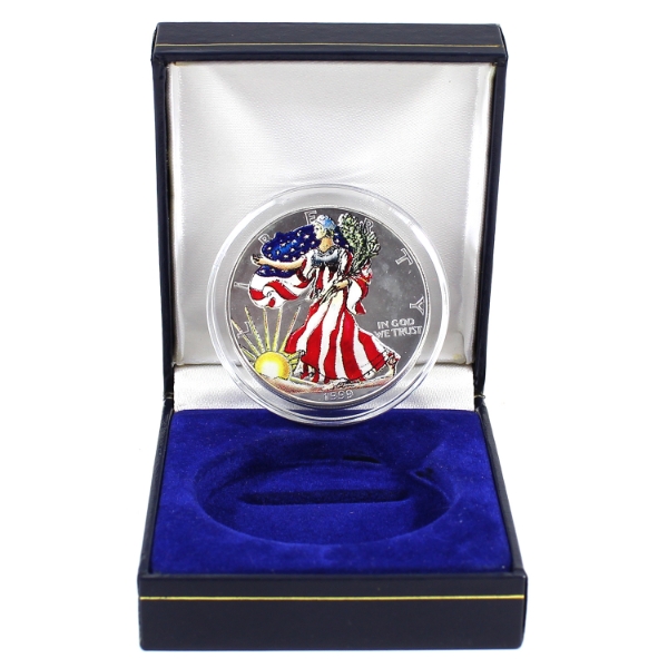 USA Silver 1999 $1 Colourized Silver Eagle (Tax Exempt)