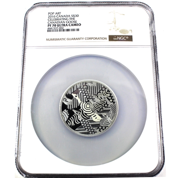 2016 $30 Celebrating the Canadian Goose - Pop Art NGC PF70 Ultra Cameo Fine Silver Coin (Tax Exempt)