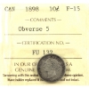 Image 1 : 10-cent 1898 Obverse 5 ICCS F15