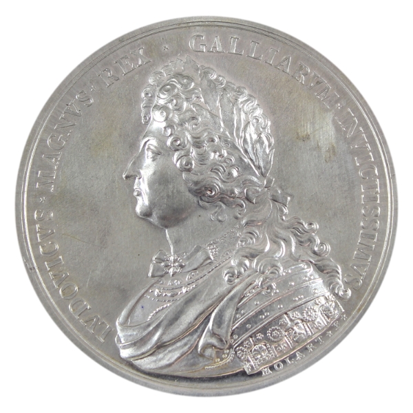 Replica France 1985 Louis XIV The Sun King Chateau de Versailles Medal 103.44g-Tin, 70.5mm