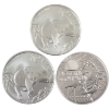 Image 1 : 3x 1oz Australia 2022 Desert Scorpion & 2x Koala .9999 Fine Silver Rounds. 3pcs. (Tax Exempt)