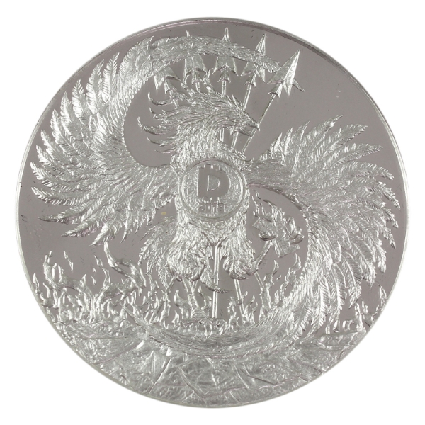 5oz Silver Shield 2018 Death of the Dollar Series- Mark of the Beast .999 Fine Silver Round