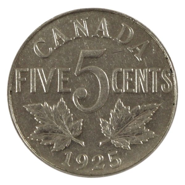 5-cent 1925 VF-EF