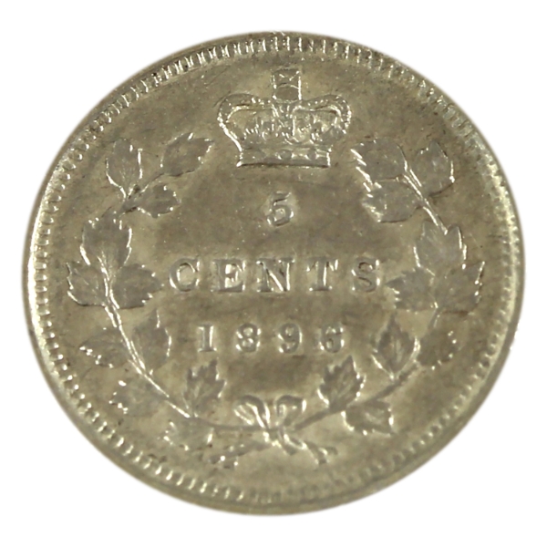 5-cent 1896 EF-AU