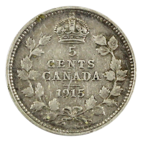 5-cent 1915 VG+