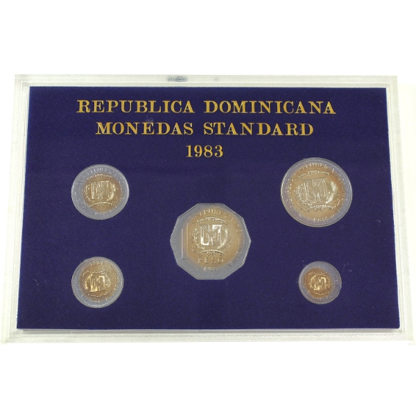 Dominican Republic 1983 Uncirculated 5-Coin Set