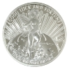 Image 2 : Rare! 5oz Gwen the Good Luck Fairy .999 Fine Silver Proof Round Designed by Tom Grindberg