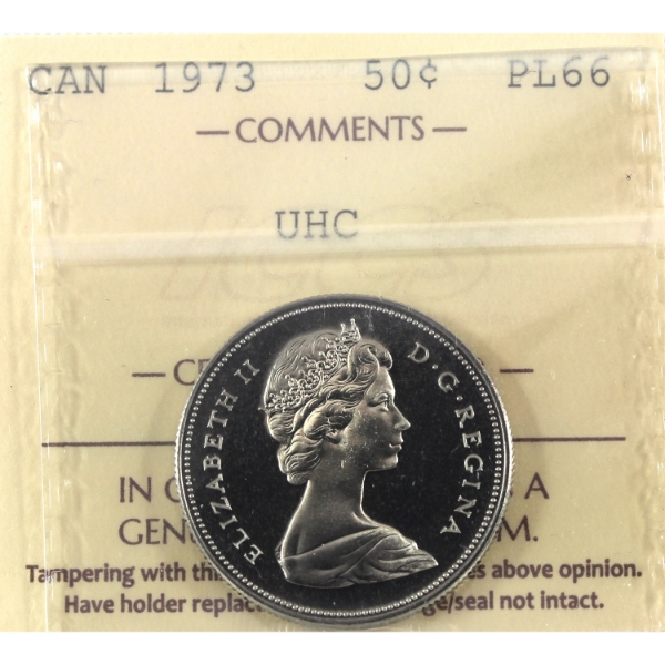 50-cent 1973 ICCS PL66 Ultra Heavy Cameo