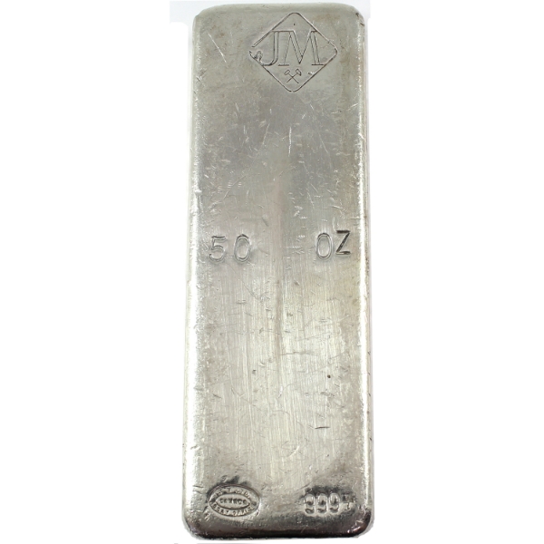 50oz Johnson Matthey Canada .999+ Silver Bar. Mintage of <250! (Tax Exempt)