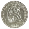 Image 1 : USA Silver 1849 Seated Liberty Dime AU-UNC
