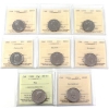 Image 1 : 25-cent 1994-1999 ICCS MS63. 8pcs.
