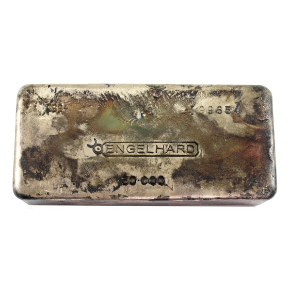 50oz Engelhard Canada Vintage 2nd Series .999+ Silver Bar, SN: 199654 *Scarce!* Mintage of <1000