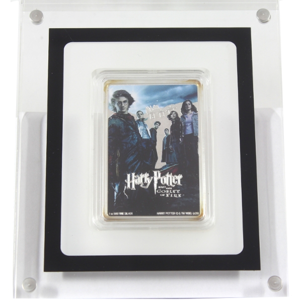 Niue Silver 2020 $2 Harry Potter & The Goblet of Fire Fine Silver Bar in Shadow Box (Tax Exempt)