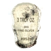 Image 2 : 3oz Monarch Precious Metals .999 Fine Silver Skull (Tax Exempt)