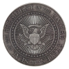 Image 2 : 1oz USA 2017 Donald J. Trump Limited Antique Edition .999 Fine Silver Medallion w/ COA (Tax Exempt)