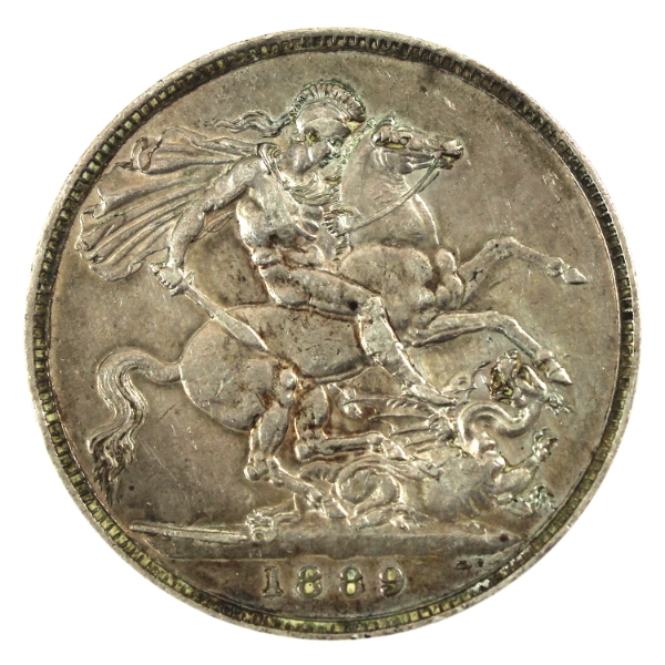 Great Britain Silver 1889 Crown EF