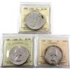 Image 1 : Silver $1 1958, 1959, & 1960 Cameo ICCS PL66. 3pcs.