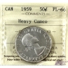 Image 1 : 50-cent 1959 ICCS PL66 Heavy Cameo
