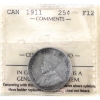 Image 1 : 25-cent 1911 ICCS F12 
