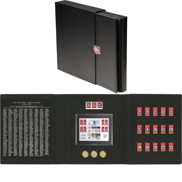2009 Montreal Canadiens 100th Anniversary 3-Coin & Stamp Set