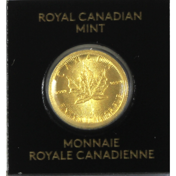 1g RCM MapleGram 50-cent Gold Maple Leaf .9999 Fine Gold Coin (Tax Exempt)